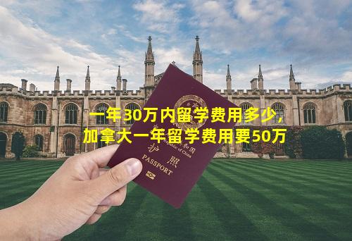 一年30万内留学费用多少,加拿大一年留学费用要50万