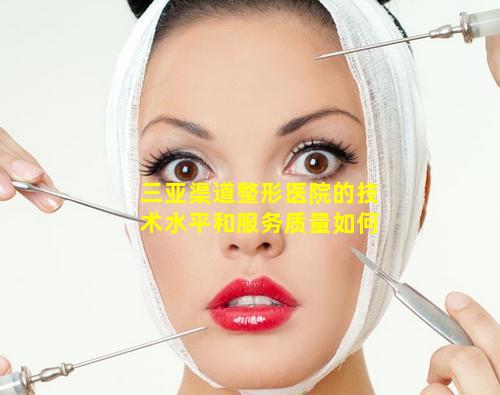 三亚渠道整形医院的技术水平和服务质量如何