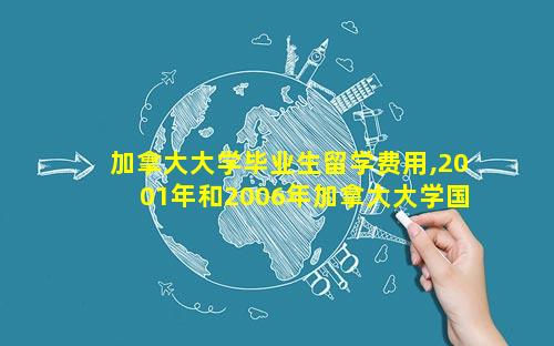 加拿大大学毕业生留学费用,2001年和2006年加拿大大学国际毕业生