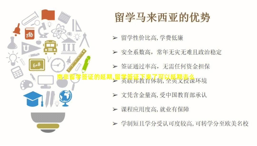 南非留学签证的延期,留学签证下来了可以延期去么