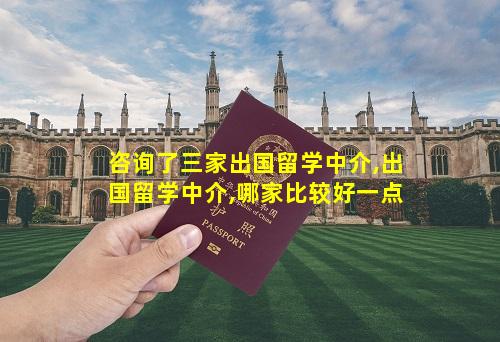 咨询了三家出国留学中介,出国留学中介,哪家比较好一点