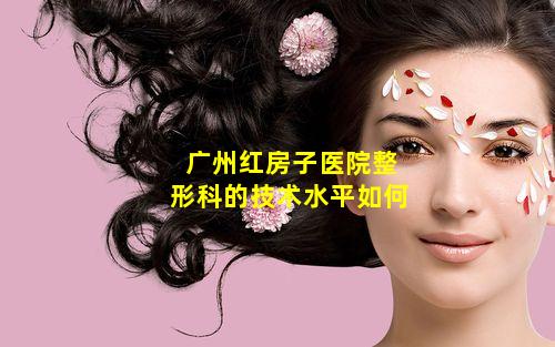 广州红房子医院整形科的技术水平如何