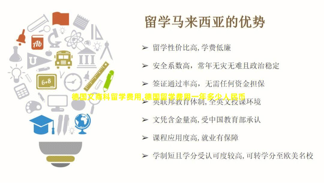 德国文商科留学费用,德国留学费用一年多少人民币