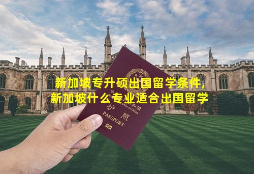 新加坡专升硕出国留学条件,新加坡什么专业适合出国留学