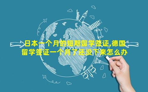 日本一个月的短期留学签证,德国留学签证一个月了还没下来怎么办