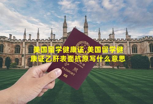 美国留学健康证,美国留学健康证乙肝表面抗原写什么意思