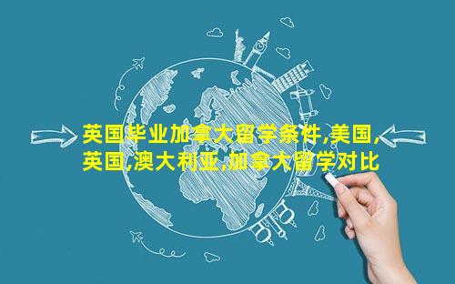 英国毕业加拿大留学条件,美国,英国,澳大利亚,加拿大留学对比