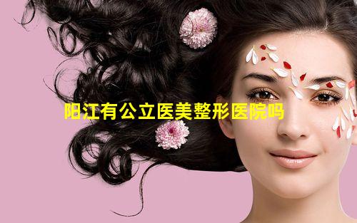 阳江有公立医美整形医院吗